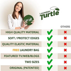 Laundry Turtle Collapsible Laundry Basket | Revolutionary Foldable Laundry Hamper | Innovative Laundry Basket for Dirty Clothes Washing & Dryer Removal Portable Laundry Grabber (Aqua, Large)