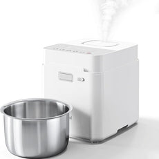 Mifasol Stainless Steel Warm Mist Humidifier, 3.3L/0.87Gal Steam Humidifier Large Room up to 800 sq ft, Easy to Clean Humidifiers for Bedroom Baby Nursery Home Office, White