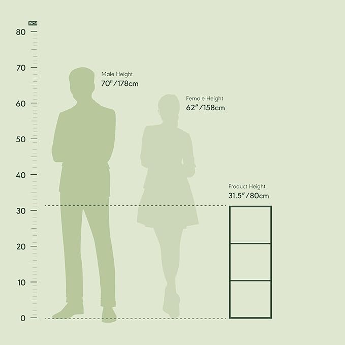 Furinno LUDER Book Shelf, 3-Cube Bookshelf, Bookcase with Open Shelves, 9.3 x 12 x 31.5, for Living Room, Bedroom, Home Office, White/Light Blue