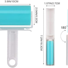 Lint Roller 5 Pack, Reusable Washable Lint Roller Sticky Gel Lint Remover Pet Hair Remover Cleaner for Clothes, Travel Essentials Household Use, Include Large Small Size