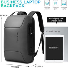 BANGE Anti Theft Backpack，Smart Business Laptop Fits 15.6 Inch Notebook, Work Backpack with USB Charging Port for Men and Women…