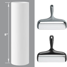 8 inch Large Surface Lint Roller Refills for Scotch-Brite 50% Stickier 8