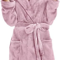 U2SKIIN Women Hooded Fleece Robe, Short Plush Robes for Womens With Hood Soft Warm Spa Bathrobe