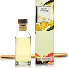 Urban Naturals Grapefruit Reed Diffuser Oil Set | with Bergamot Essential Oils & Tart Greens | Made in The USA