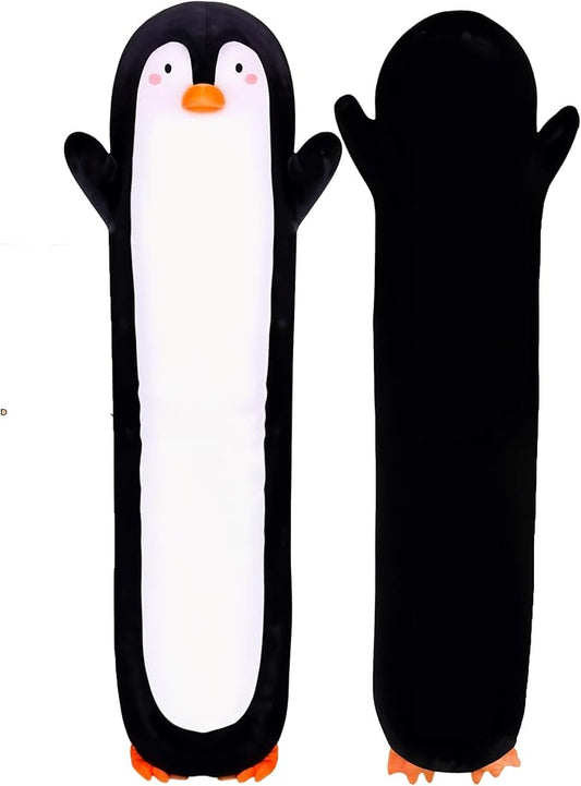Penguin Plush Body Pillow for Kids | Long Stuffed Animal Cuddle Pillow | Soft Hugging Toy | Plushie Gift for Girls & Boys | Long Plush Body Pillow for Sleep & Comfort | Medium, 35 Inches