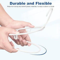 HOUSE DAY 500 Pack Plastic Clothes Hangers, Commercial Bulk Shipment for Business, Sturdy Durable Lightweight Hangers White Ideal for Retail Dry Cleaners Warehouses, Save Cost & Warehouse Space