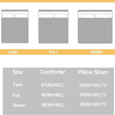 Fiico Kawaii Rabbit Bedding Set, Twin/Full/Queen Size, 3 Pieces, U1 Color, Microfiber, Cartoon Pattern, Kids Room Decor