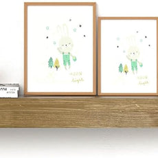 Fireplace Mantel Shelve, Solid Wood Baked Finish Wall-Mounted Floating Shelf for Over Fireplace, Handcrafted Floating Fireplace Mantels with Wooden Bracket, 48 x 8 x 6 Inches