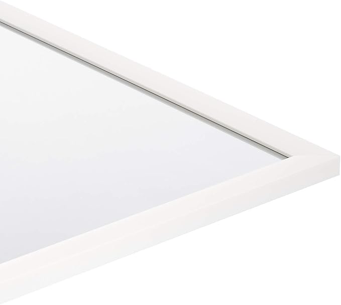 Amazon Basics Rectangular Wall Mount Mirror 24" x 36", Standard Trim, White