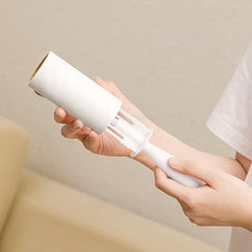 Lint Roller for Pet Hair Extra Sticky Lint Removal Roller with 3 Refills, Reusable Handle with 4 Sticky Rolls Total 240 Sheets (White Stick)