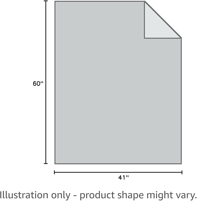 yescool Weighted Blanket 7 Pounds Cooling Weighted Lap Blanket, Grey Heavy Blankets for Sleeping, Weighted Throw Blanket Gift for 60-80lbs, 40"x60"