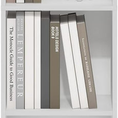 Furinno LUDER Book Shelf, 5-Tier Modern Bookshelf, Bookcase with 1 Door Storage Cabinet, 9.3 x 12 x 52, for Living Room, Bedroom, Home Office, White