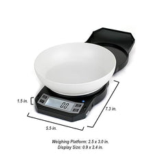 American Weigh Scales Series Digital Kitchen Weight Scale, Food Measuring Scale, Backlit LCD Screen, 1kg x 0.1g, LB-1000