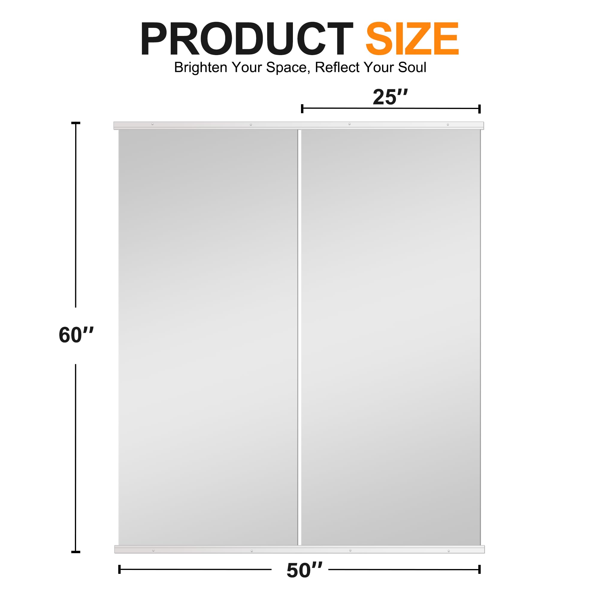 Delma Wall Full Length Mirror,Standing Mirror Full Body,Large Floor for Wall Door Bedroom Bathroom Living Room with Aluminium Frame(with Stand,56x15-Black) Dormly