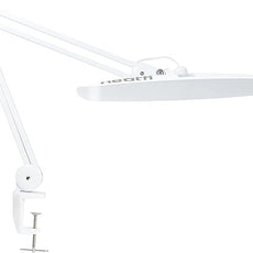 Neatfi XL 2,200 Lumens LED Desk Lamp with Clamp, 24W Bright Architect Task Lamp, 20 Inches Dimmable Computer Light, Adjustable Desk Light for Home, Office, Crafts, Nails & Hobbies (Non-CCT, White)