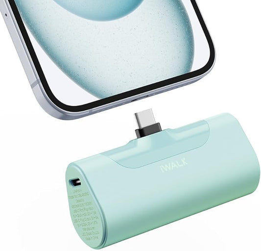 iWALK Portable Charger for iPhone 17/16/15 USB-C Small Power Bank 20W 4,500mAh Fast Charging Battery Pack Compatible with iPhone 15/16/17 Plus/17 Pro/17 Pro Max, Samsung Galaxy S25/S24/S23 Android