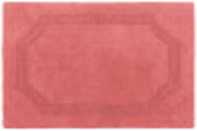 Laura Ashley - Reversible Cotton Bath Mat, Premium Bathroom Décor, Machine Washable Bathroom Rug, Highly Absorbent, 21"x34", Coral