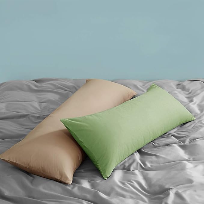 FLXXIE Body Pillow Cover - Super Soft Microfiber 20x54 Body Pillow Case - Envelope Closure, Wrinkle, Stain Resistant Sage Green Body Pillowcase, 20x54, Sage Green