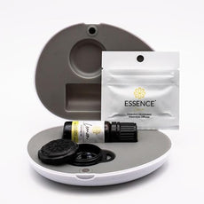 Essence Pearl Travel Case - Wearable Aromatherapy Kit with Nasal Diffuser Rings, Soaking Bay, and 5mL Essential Oil – Portable Wellness Gift Set for On?The?Go Self Care