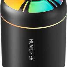 180ml Portable Small Humidifier with Colorful LED Night Light, USB Personal Desktop Humidifier for Car Home Office Travel, Auto Shut-Off, 2 Mist Modes, Super Quiet