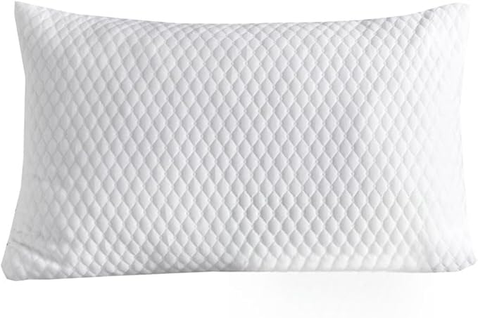 NTCOCO Shredded Memory Foam Bed Pillows for Sleeping Standard Size, with Washable Removable Hypoallergenic Sleep Pillow for Back and Side Sleeper