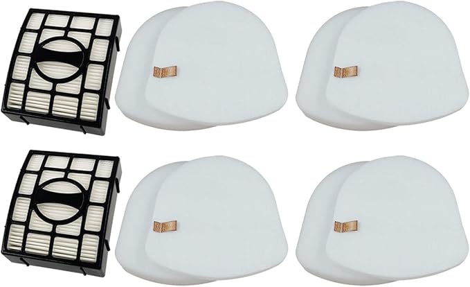 Dttery ZU561 UV730 Filters Replacement for Shark ZU560 ZU660 UV650 UV725 ZD201 ZD400 CU530 Rotator Navigator Lift-Away Upright Vacuum Part XFFK560 XHEPA560 XFFKZD400 XHFZD400, 4 Foam, 4 Felt, 2 HEPA