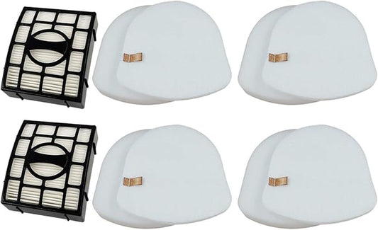 Dttery ZU561 UV730 Filters Replacement for Shark ZU560 ZU660 UV650 UV725 ZD201 ZD400 CU530 Rotator Navigator Lift-Away Upright Vacuum Part XFFK560 XHEPA560 XFFKZD400 XHFZD400, 4 Foam, 4 Felt, 2 HEPA