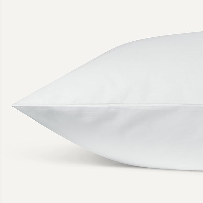 Amazon Basics Organic Cotton Sheet Set with 1-Piece Pillowcase, White, Twin