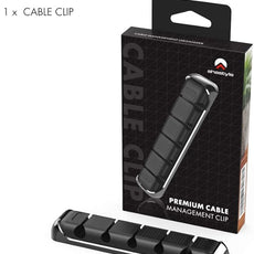 AHASTYLE Cable Organizer Holder 5 Slots Desktop Cord Wire Clips Keeper for Organizing USB Cable/Power Cord/Wire Home Office and Car (Black)