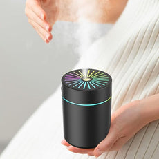 180ml Portable Small Humidifier with Colorful LED Night Light, USB Personal Desktop Humidifier for Car Home Office Travel, Auto Shut-Off, 2 Mist Modes, Super Quiet
