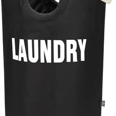 DOKEHOM 160L XX-Large Laundry Basket (7 Colors), Collapsible Laundry Bag, Foldable Laundry Hamper, Folding Washing Bin (Black, XXL)