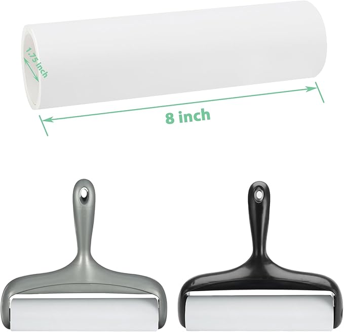 8 inch Large Surface Roller Refills Only for Scotch-Brite Pet Hair Pickup Extra Sticky Large Lint Roller 60 Sheets per Refill Pack of 5 Total 300 Easy-Tear Adhesive Sheets