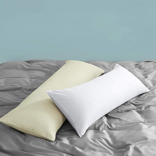 FLXXIE Body Pillow Cover - Super Soft Microfiber 20x54 Body Pillow Case - Envelope Closure, Wrinkle, Stain Resistant Ivory Body Pillow Cover, 20x54, Ivory