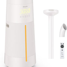 Humidifier Large Room - GloryAir 6.3Gal/24L 4X Atomizers Top Fill Whose House Large Cool Mist Quite Humidifiers 1500mL/h for Home Bedroom 3000 ft² with Auto Mode for Commercial Office Plants