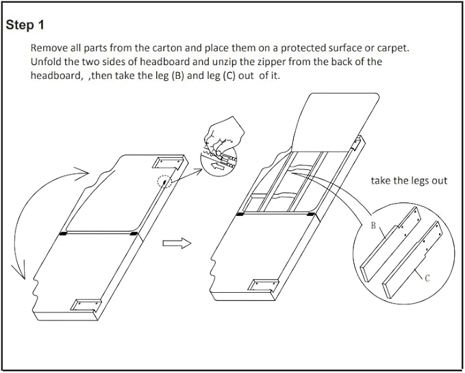 24KF Black Teddy Fabric Tufted for Queen Upholstered Headboard, Modern Vertical Channel Design Full Headboard with Stepped Silhouette Top Edge, 6026-Q-Teddy Black