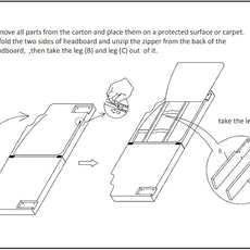 24KF Cream Teddy Fabric Tufted King Upholstered Headboard, Modern Vertical Channel Design California King Headboard with Stepped Silhouette Top Edge,6026-K-Teddy Cream