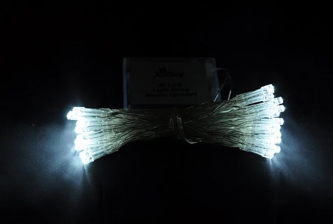 Karlling Battery Operated White 40 LED Fairy Light String Wedding Party Xmas Christmas Decorations(White)