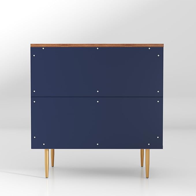 32" Sideboard Buffet Cabinet with Storage,Modern Accent Cabinet with 2 Door and Removable Shelves,Credenza Buffet Table for Living Room,Dinning Room,Entryway,Blue