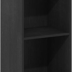 Furinno Luder Shelf Bookcase with 1 Door Storage Cabinet, Blackwood