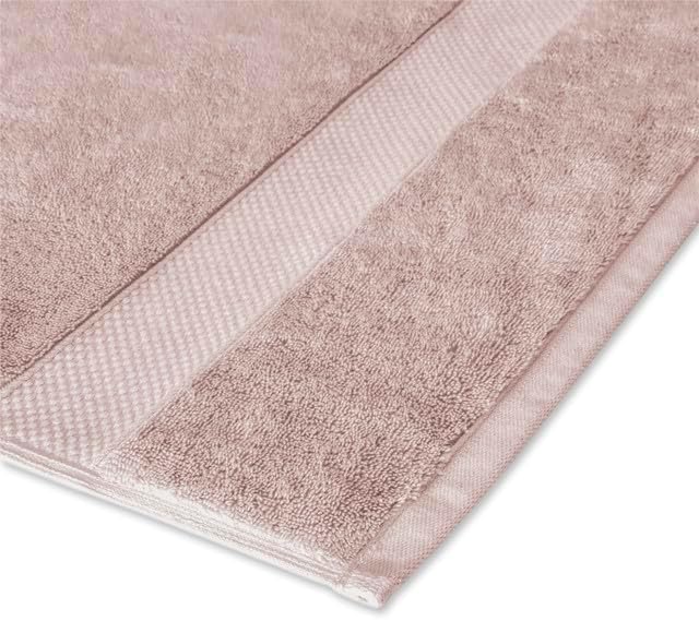 Maisonette Loft Egyptian Cotton Turkish Bath Towels, Soft, Absorbent, Ideal Quick Dry Large Luxury Bathroom Towel Set for Shower (30" x 58", 4 Pack), Light Pink (Petal Pink)