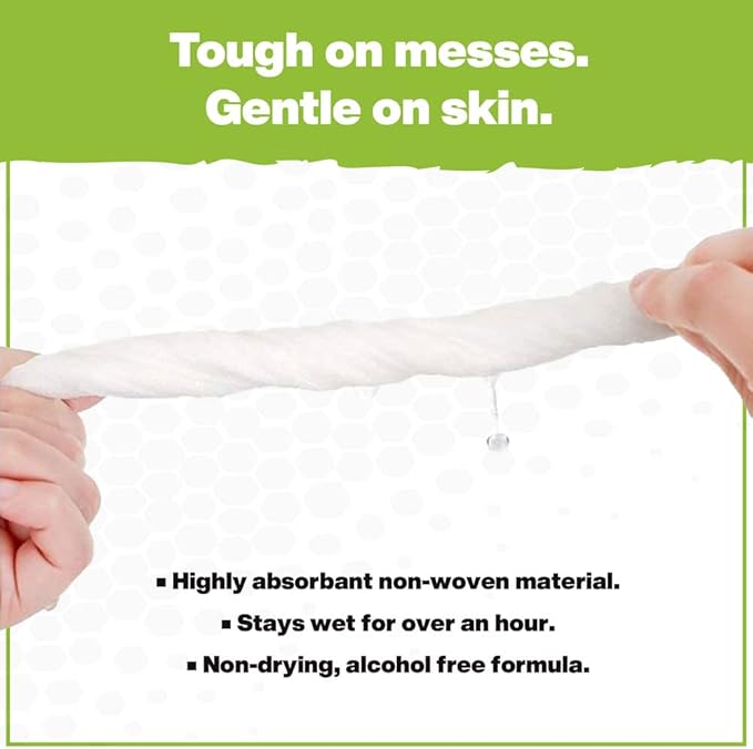 Crocodile Cloth PowerSCRUB Cleaning Wipes – 80 (15" x 10") Dual-Surface Cloths, Heavy-Duty, Moist, Absorbent, & Disposable - Safe on Skin & Multiple Surfaces