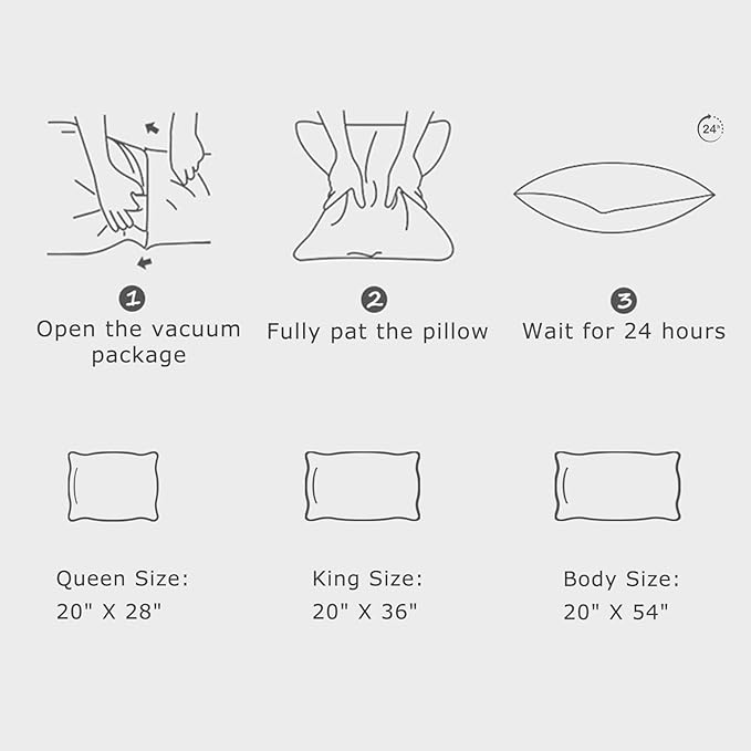 Shredded Memory Foam Pillow for Sleeping, Cooling Bed Pillows King Size Set of 2, Adjustable Soft and Firm Pillows or Side, Back, Stomach Sleepers with Washable Removable Bed Pillow Cover