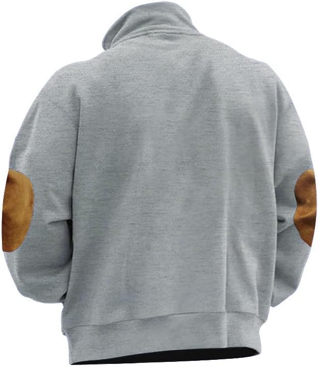 Men's Pullover Thermal Lined Long Sleeve Sweatshirt Winter Warm Casual Style for Vacation Travel Daily Comfort