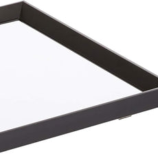 Amazon Basics Rectangular Wall Mount Mirror With Peaked Trim, Black, 16 x 20 inch