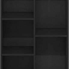 Furinno LUDER Book Shelf, 5-Cube Bookshelf, Reversible Bookcase, 9.4 x 19.5 x 31.5, for Living Room, Bedroom, Home Office, Blackwood