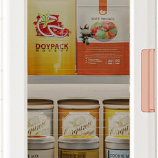 Mini Storage Cabinet with Doors and Shelves Countertop Cabinet Bathroom Storage Kitchen Cabinet with Adjustable Shelf Cabinet Organizer Toilet Paper Linen Closet 1 Layer(White)