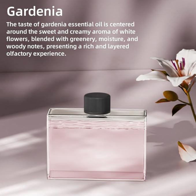 Waterless Essential Oil Diffuser for Home & Office Cordless Battery Operated Aroma Diffuser with 7 Mist Levels, Ultrasonic Air Freshener for Large Rooms Bedroom Bathroom Car Small & Portable