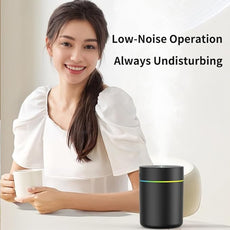 180ml Portable Small Humidifier with Colorful LED Night Light, USB Personal Desktop Humidifier for Car Home Office Travel, Auto Shut-Off, 2 Mist Modes, Super Quiet