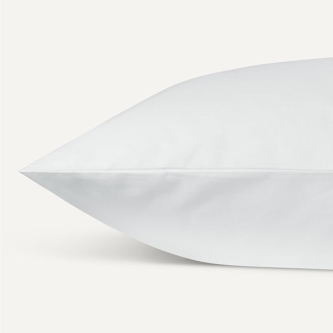 Amazon Basics Organic Cotton Sheet Set with 2-Pieces Pillowcase, White, Full