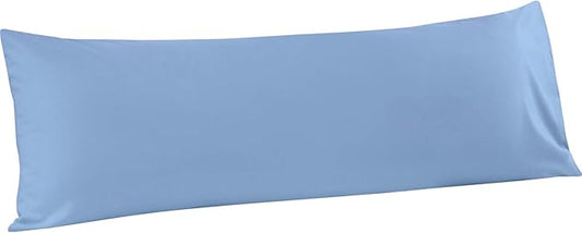 FLXXIE Body Pillow Cover - Super Soft Microfiber 20x54 Body Pillow Case - Envelope Closure, Wrinkle, Stain Resistant Sky Blue Body Pillow Cover, 20x54, Sky Blue